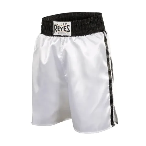 Short de boxe anglaise Cleto Reyes, blanc et noir