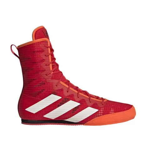 Chaussures Adidas Box Hog 4, rouge et blanc