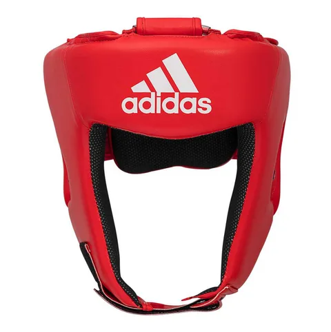 Casque de boxe amateur FFB Adidas Hybride, rouge
