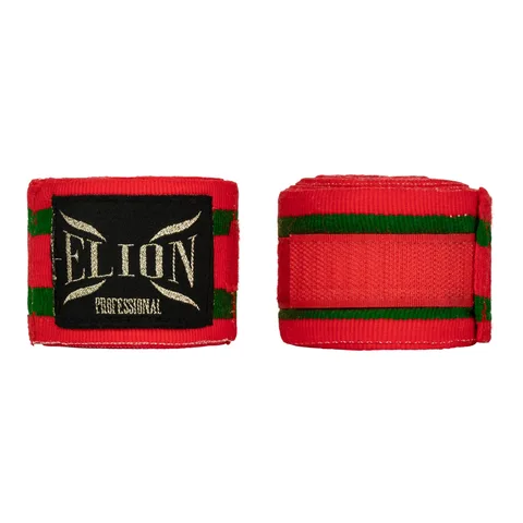 Bandes de boxe Elion 4,5 m, rouge et vert