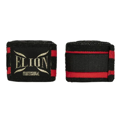 Bandes de boxe Elion 4,5 m, noir et rouge