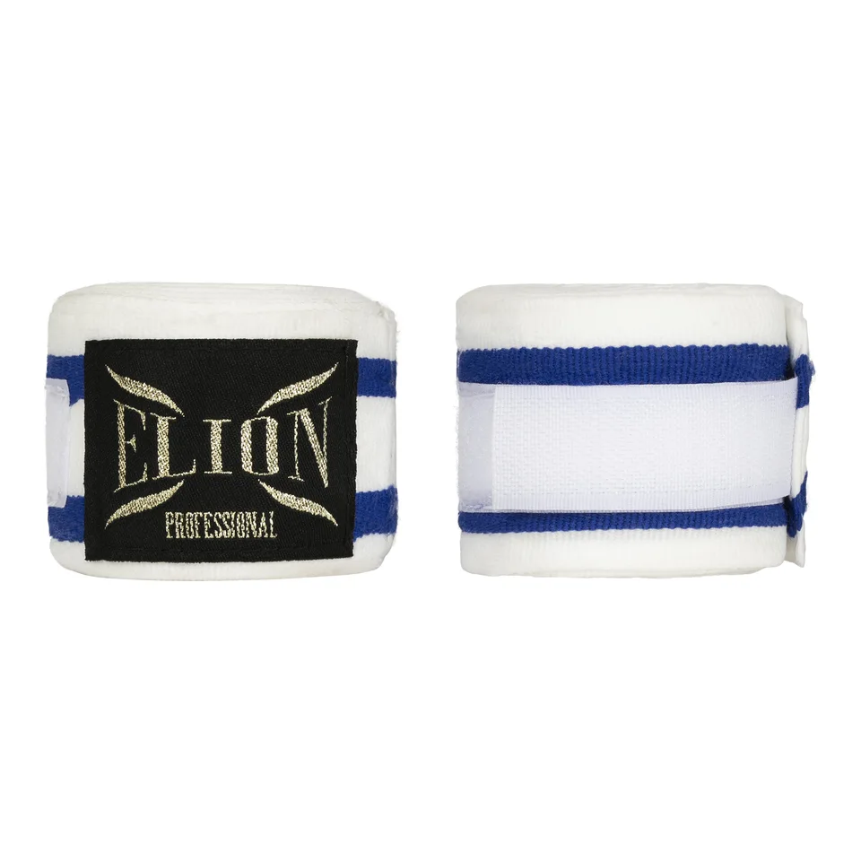 Bandes de boxe Elion 4,5 m, blanc et bleu