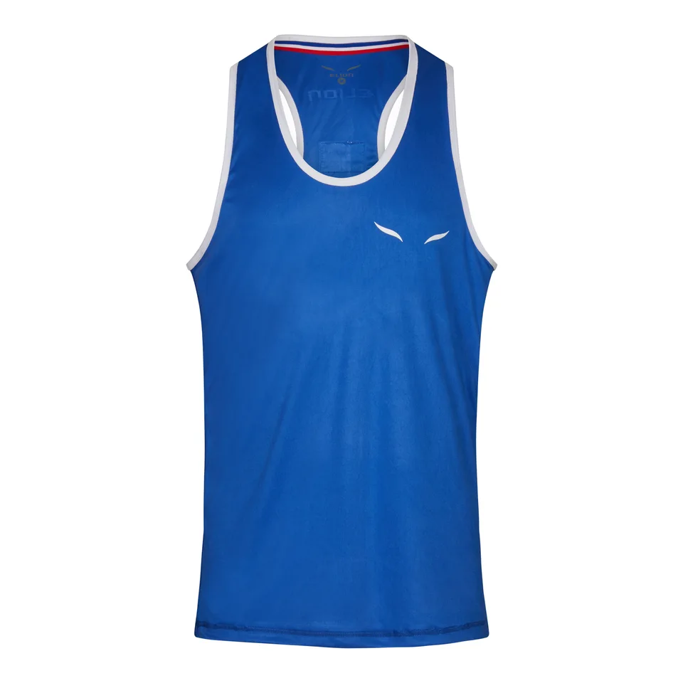 Débardeur de boxe anglaise Elion, bleu roi et blanc