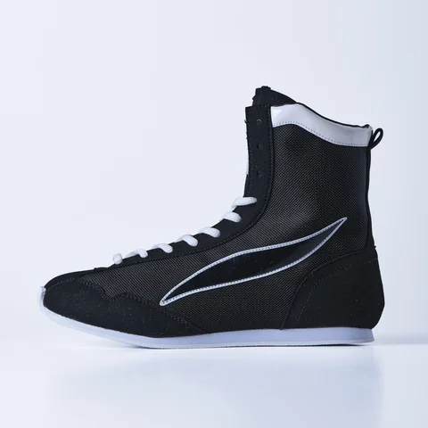 Chaussures de boxe Elion Volante, noir et blanc