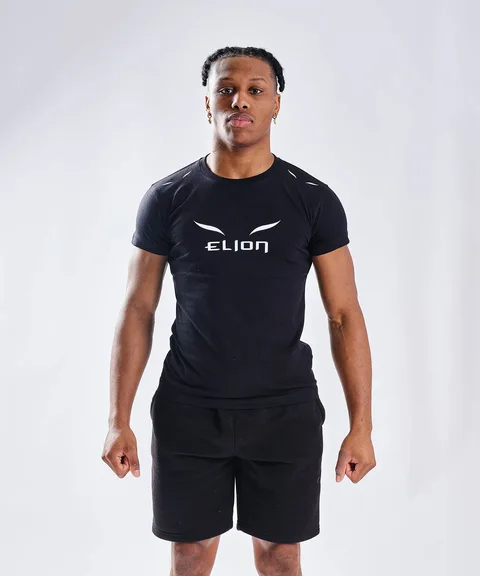 T-shirt Elion Ring Walk, noir et blanc