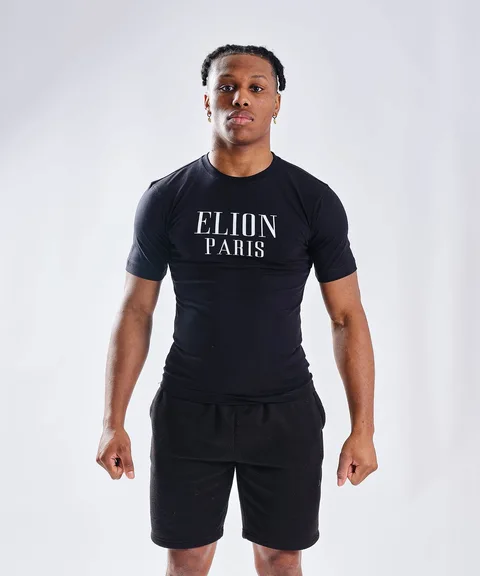 T-shirt Elion, noir et blanc