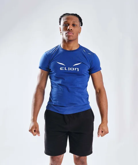 T-shirt Elion Ring Walk, bleu et blanc