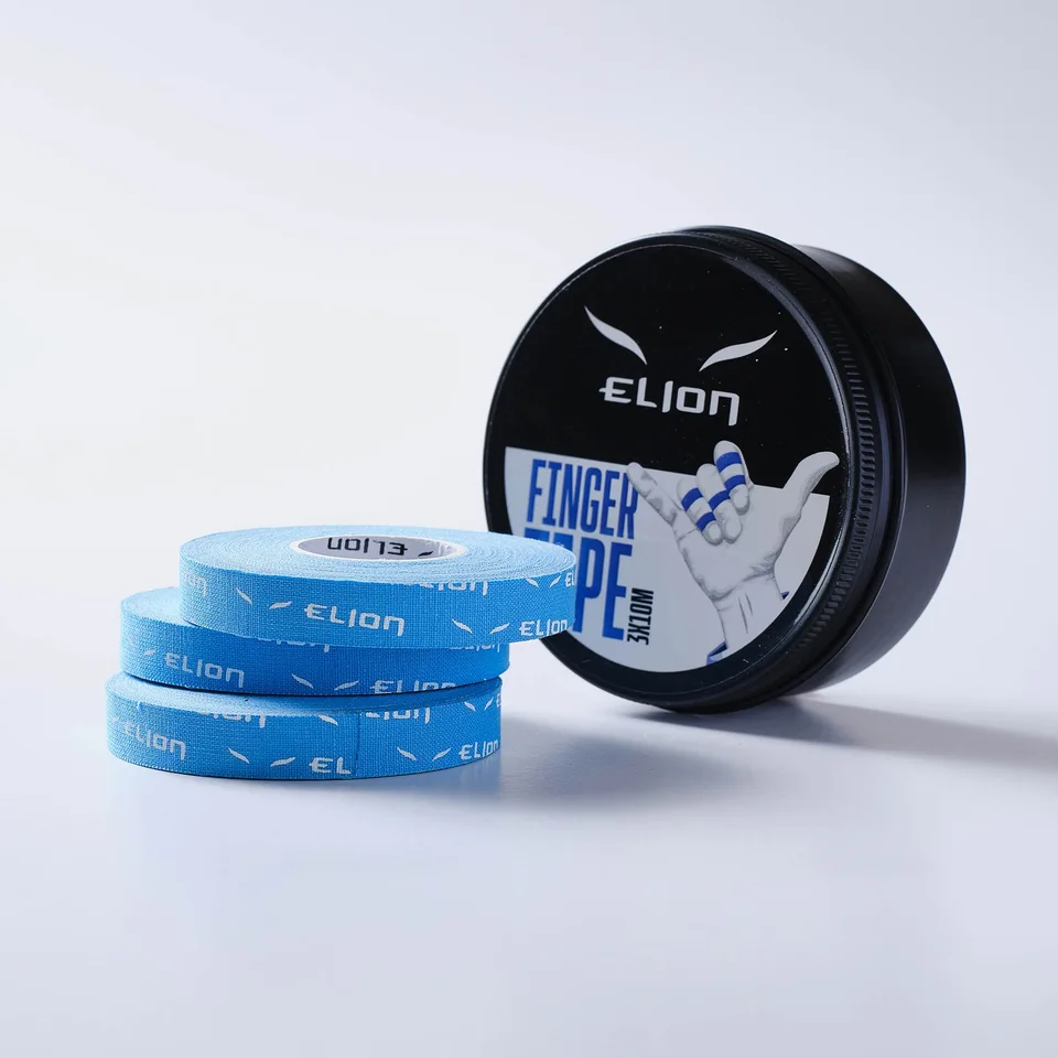 Finger tape Elion boîte de 3 bandages 1 cm × 10 mètres, bleu