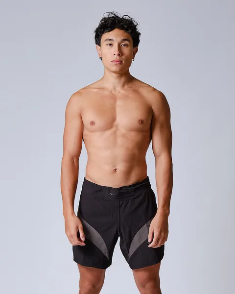 Short MMA Elion Seyant Gladiator, noir et gris