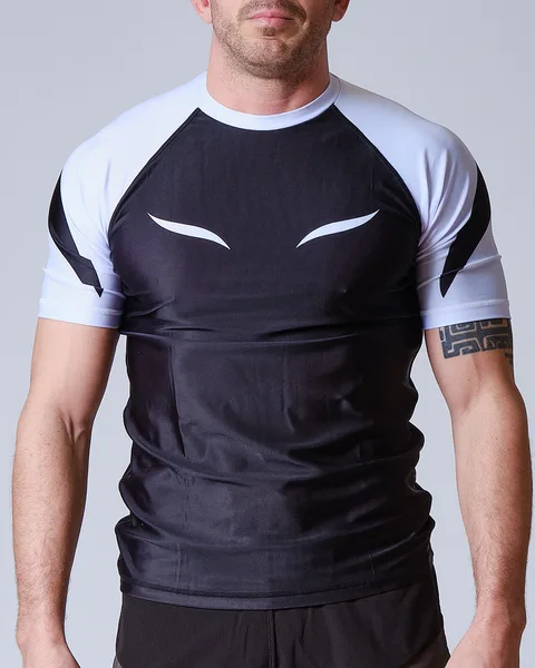 Rashguard Elion JJB Squale manches courtes, blanc