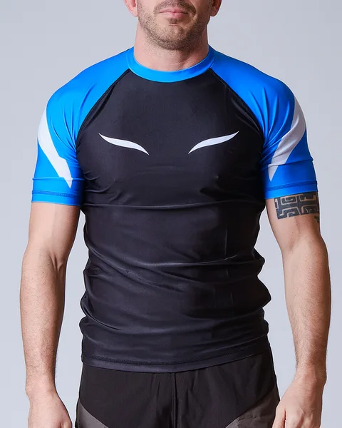 Rashguard Elion JJB Squale manches courtes, bleu