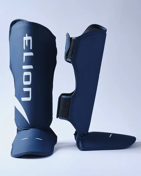 Protège-tibias Elion Extravagant, bleu marine et blanc