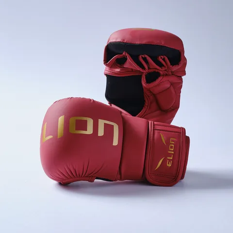 Gants MMA Elion Super Sparring, bordeaux et or