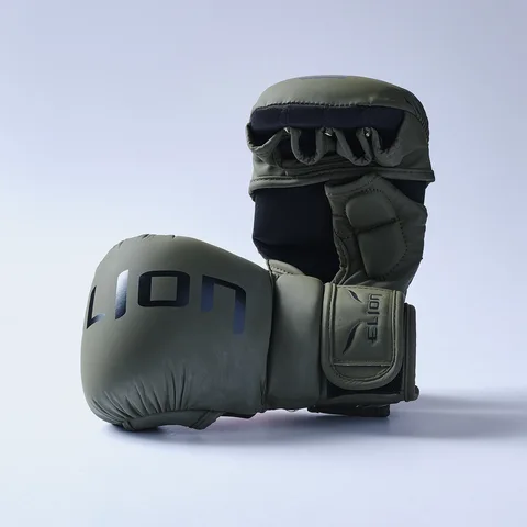 Gants MMA Elion Super Sparring, kaki et noir