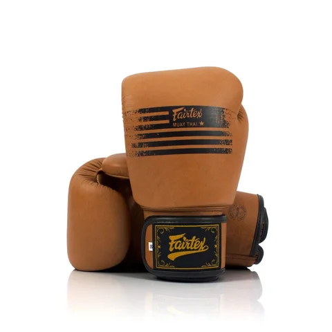 Gants de boxe d’entraînement Fairtex Legacy, cuir marron