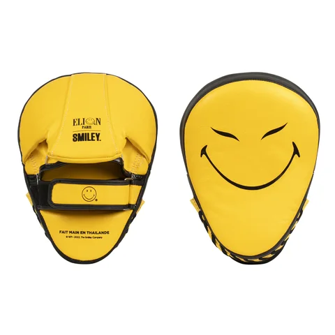 Pattes d’ours Elion × Smiley 50th Anniversary, cuir jaune