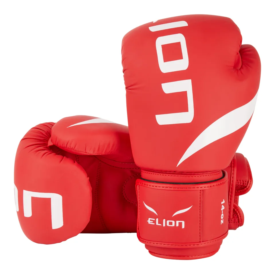 Gants de boxe L’Extravagant Elion, rouge et blanc