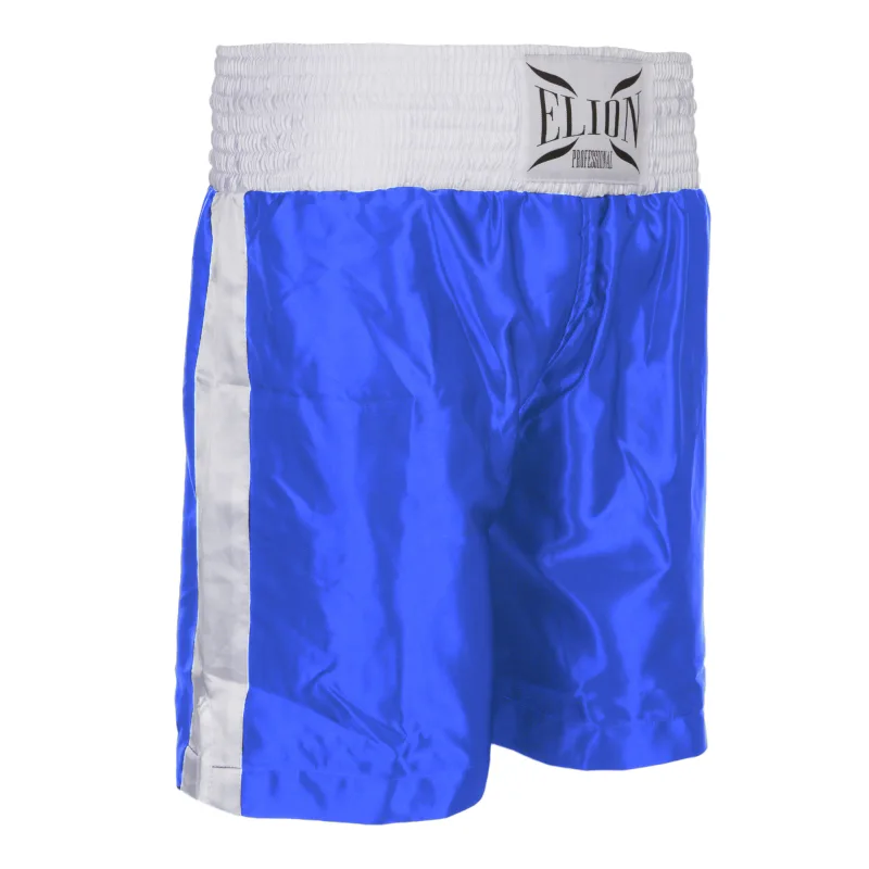 Short de boxe anglaise Elion, bleu, bleu roi et blanc