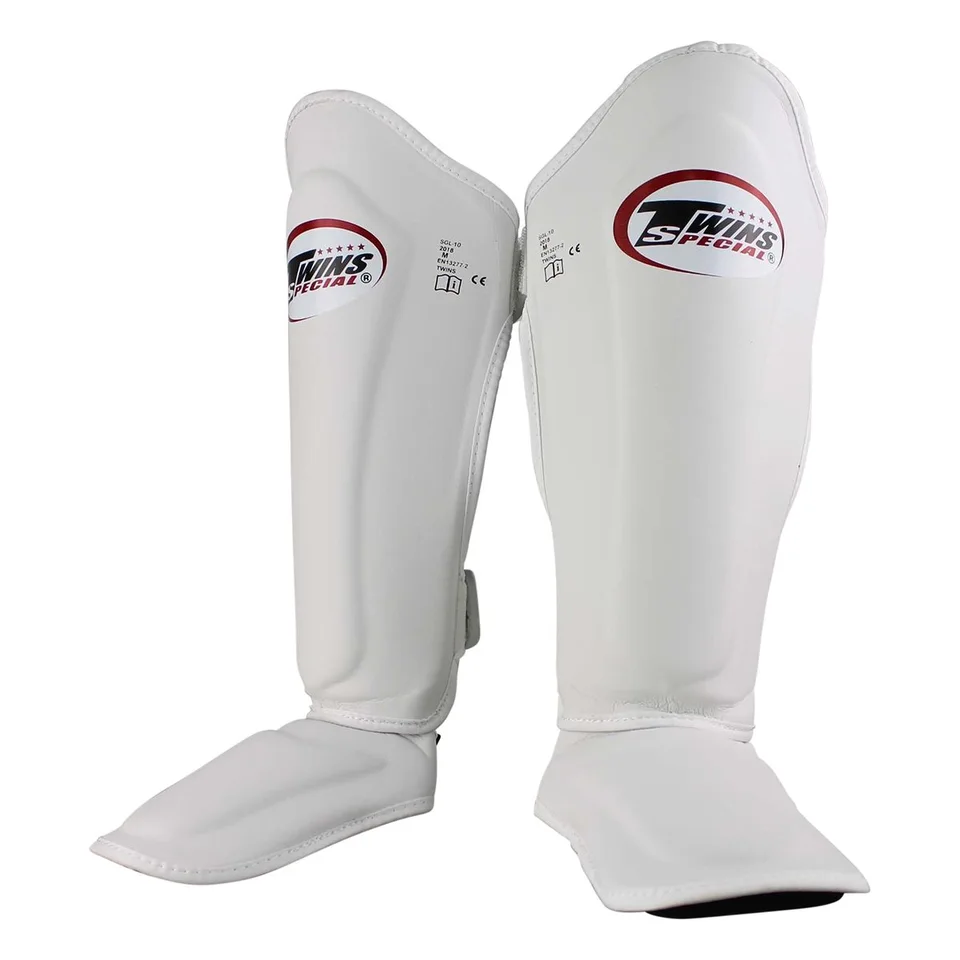Protège-tibias et pieds Twins SGS10, blanc