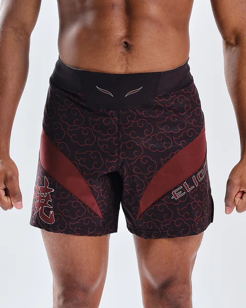 Short MMA Naruto × Elion Seyant, Akatsuki noir et bordeaux