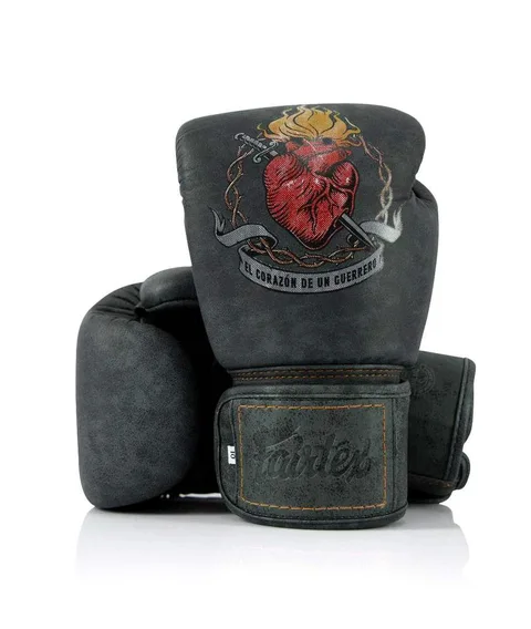 Gants de boxe d’entraînement Fairtex × Tom Atencio Le Cœur de Guerrier
