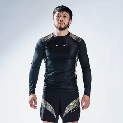 Rashguard Elion Forest manches longues, noir