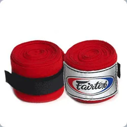 Bandes de boxe Fairtex, rouge
