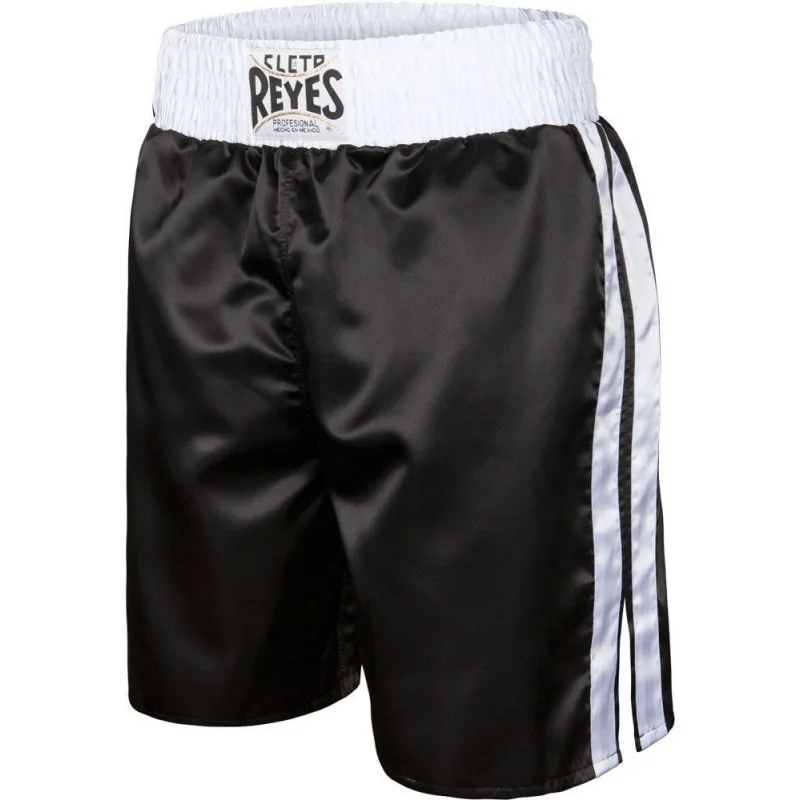 Short de boxe anglaise Cleto Reyes, noir et blanc