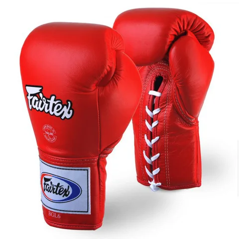 Gants de boxe Fairtex Pro thaï, rouge