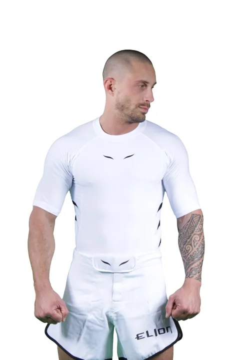 Rashguard Elion manches courtes, blanc