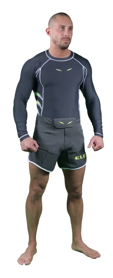 Rashguard Elion manches longues, gris