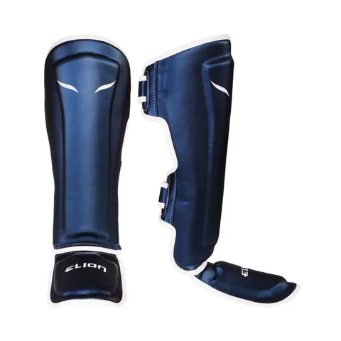 Protège-tibias et pieds Elion Silk, bleu