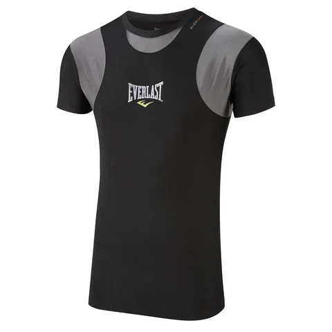 Rashguard Everlast manches courtes, noir et gris