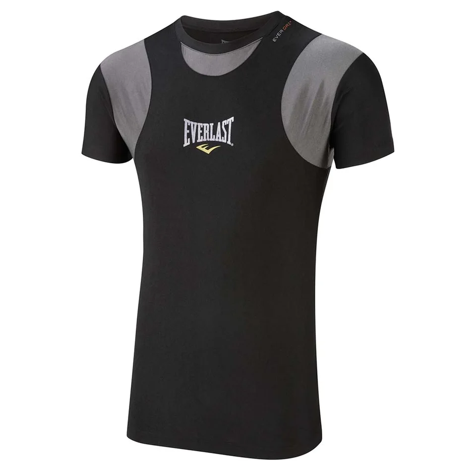 Rashguard Everlast manches courtes, noir et gris