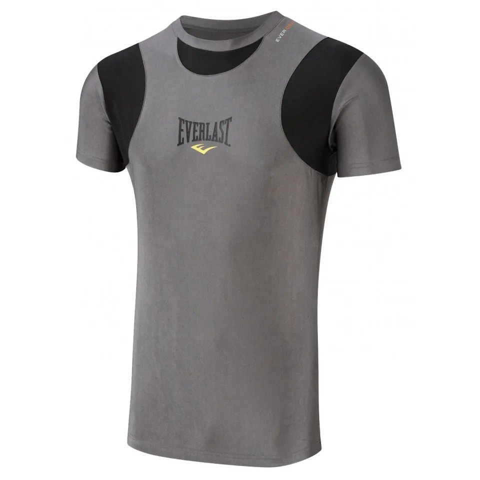 Rashguard Everlast manches courtes, gris et noir