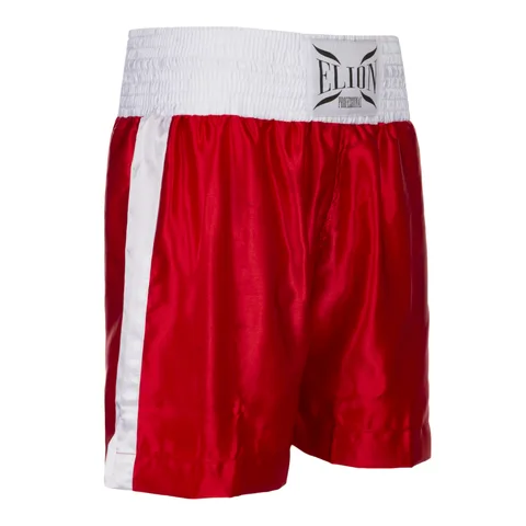 Short de boxe anglaise Elion, rouge et blanc
