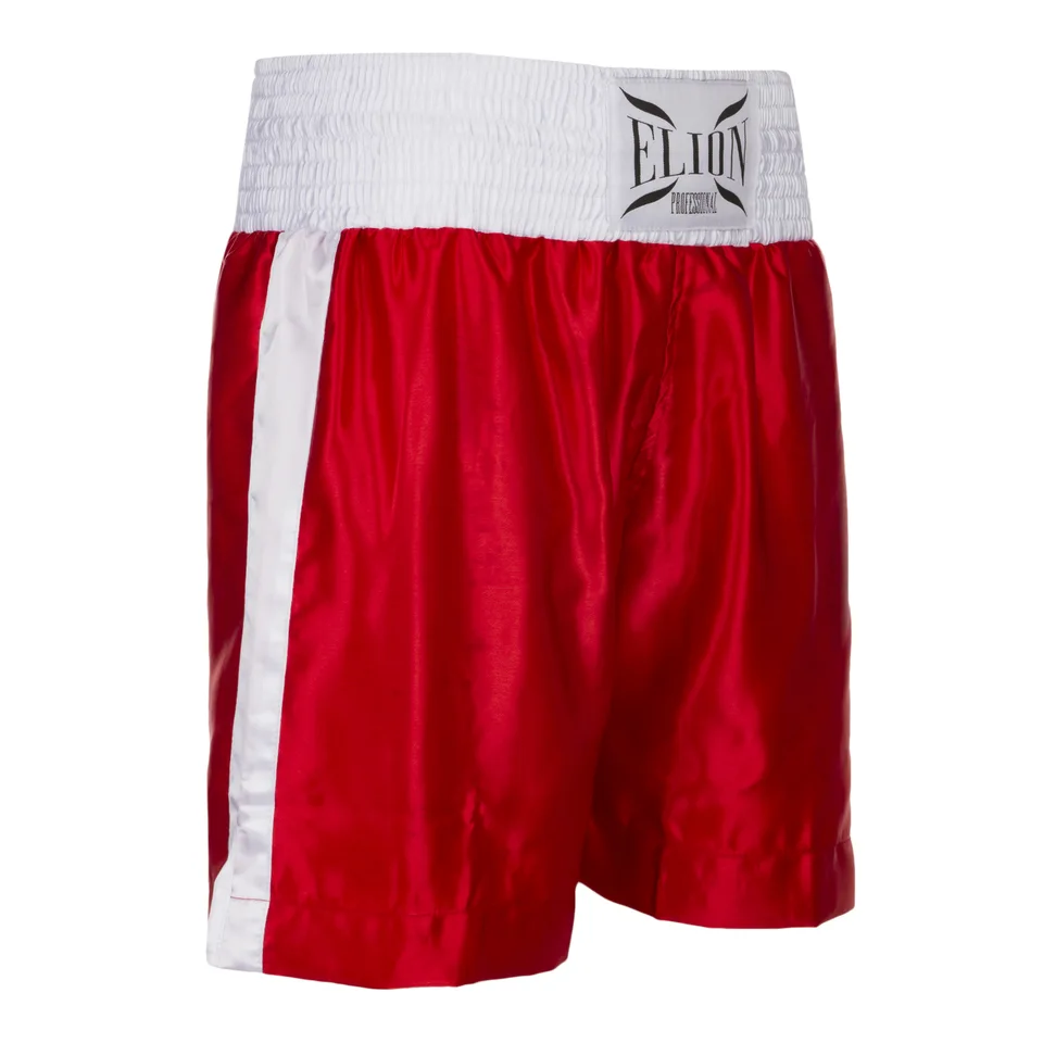 Short de boxe anglaise Elion, rouge et blanc