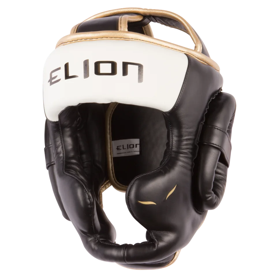 Casque de boxe Elion Audace, noir et blanc
