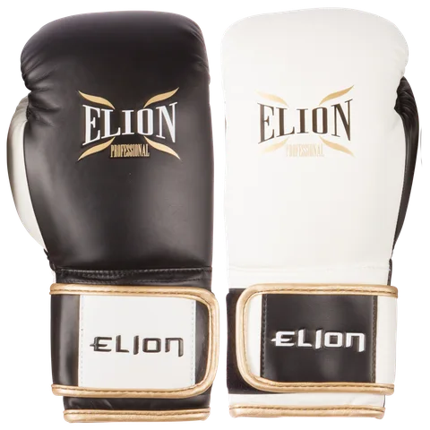 Gants de boxe Elion Audace, noir et blanc