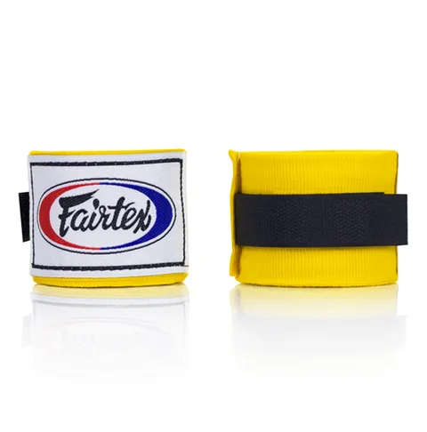 Bandes de boxe Fairtex, jaune