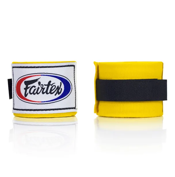 Bandes de boxe Fairtex, jaune
