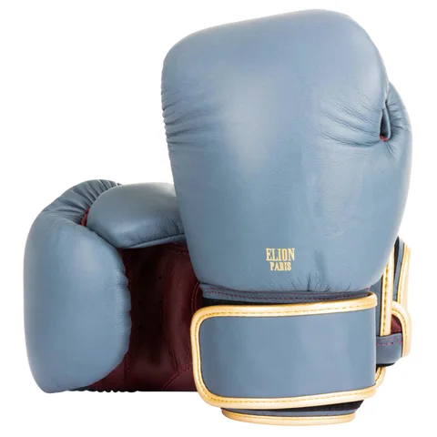 Gants de boxe Elion Vintage, gris mat et bordeaux