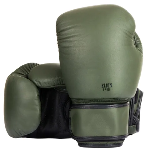 Gants de boxe Elion, kaki mat et noir mat