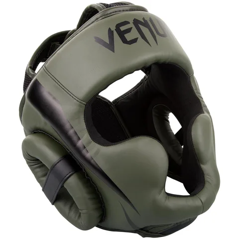 Casque de boxe Venum Elite, kaki et noir