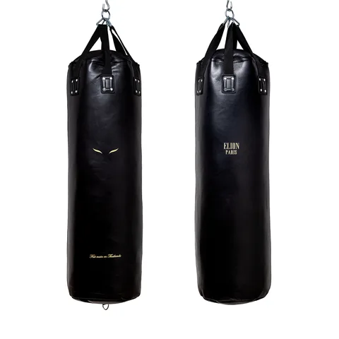Sac de frappe Elion 1,35 m 45 kg, cuir noir