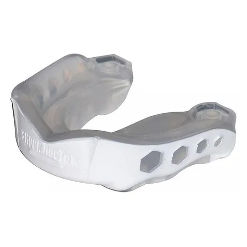 Protège-dents Shock Doctor Gel Max, transparent et blanc