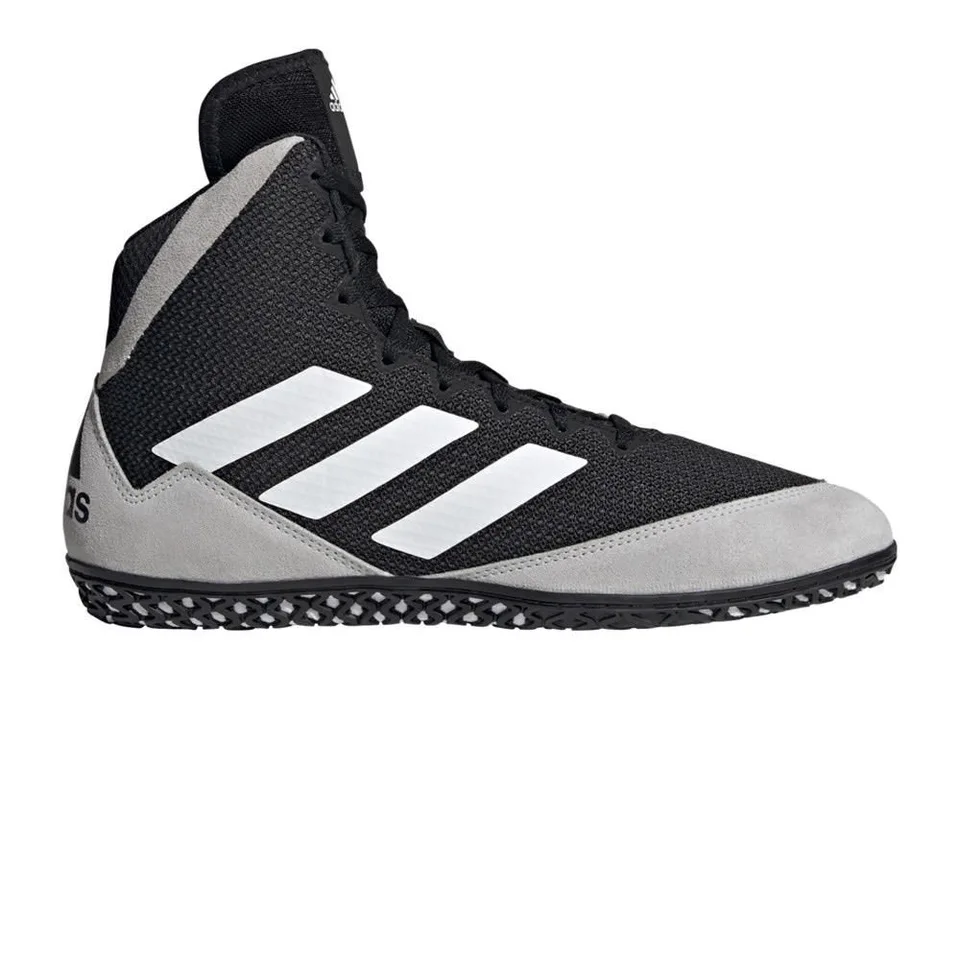Chaussures de lutte Adidas Mat Wizard 5, noir et blanc