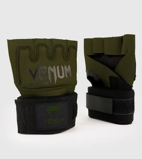 Sous-gants Venum Kontact, gel kaki et noir