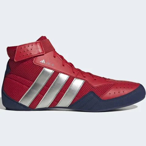 Chaussures de lutte Adidas Havoc Plus, rouge et argent