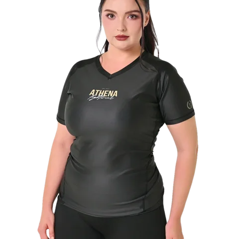 Rashguard femme Athena Fightwear — manches courtes